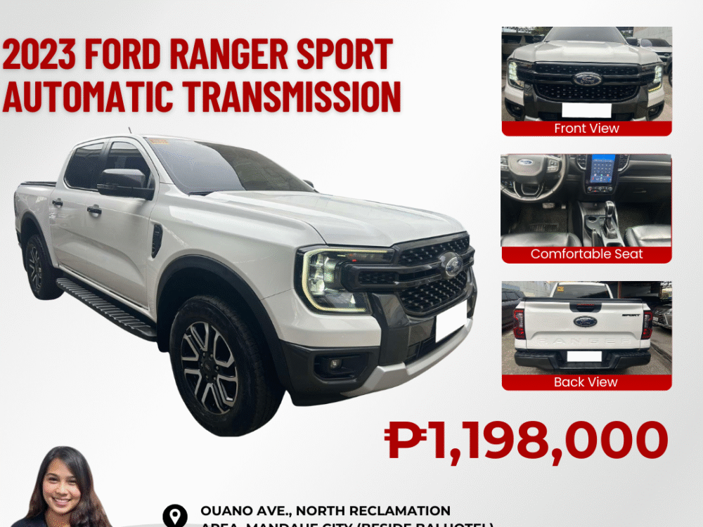 2023 FORD RANGER SPORT AUTOMATIC TRANSMISSION