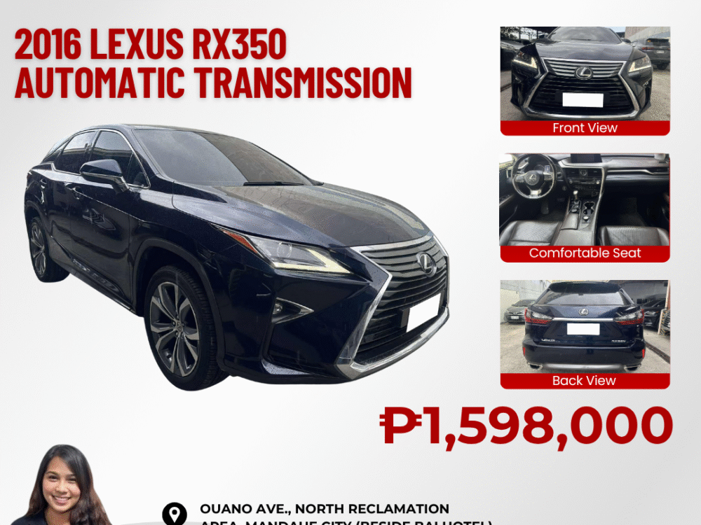 2016 LEXUS RX350 AUTOMATIC TRANSMISSION