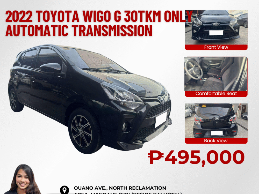 2022 TOYOTA WIGO G 30TKM ONLY AUTOMATIC TRANSMISSION