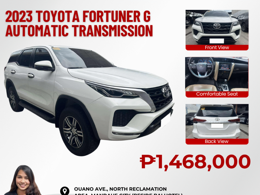 2023 TOYOTA FORTUNER G AUTOMATIC TRANSMISSION