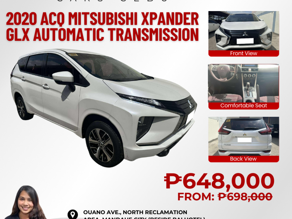 2020 ACQ MITSUBISHI XPANDER GLX AUTOMATIC TRANSMISSION