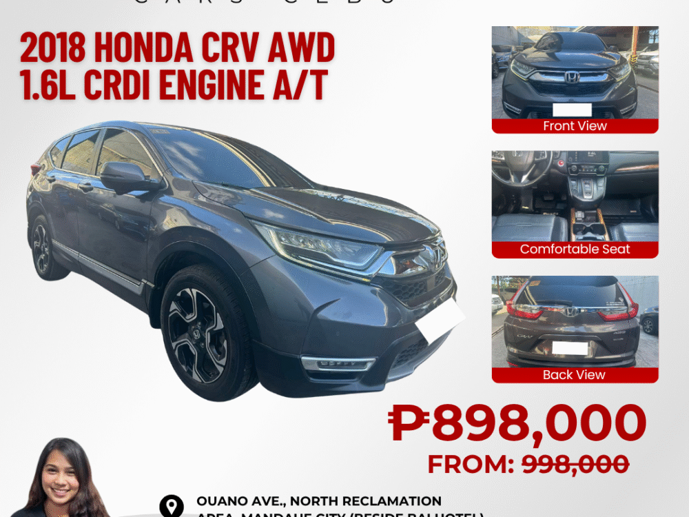 2018 HONDA CRV 1.6L SX AWD 4X2 AUTOMATIC TRANSMISSION
