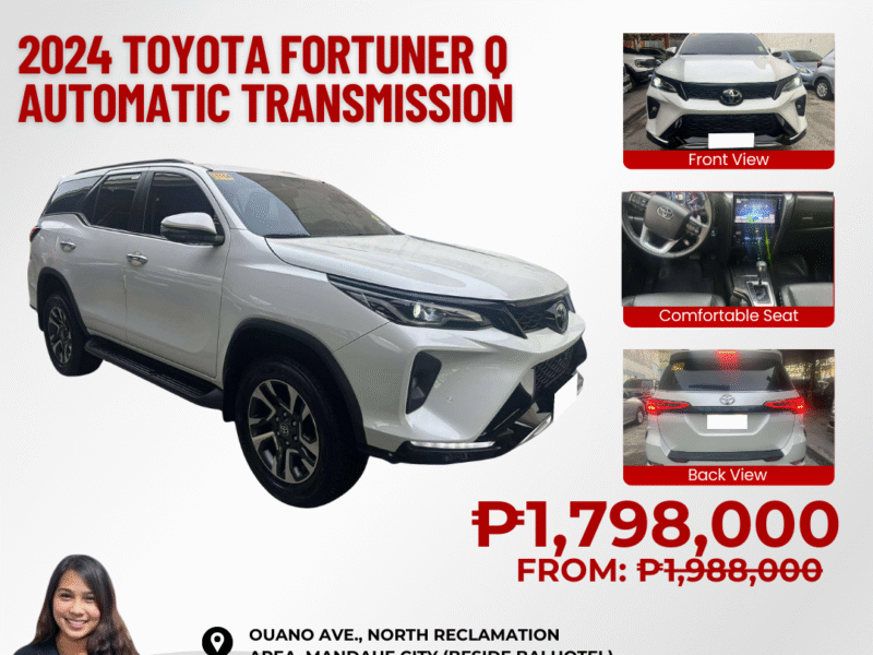 2024 TOYOTA FORTUNER Q 14TKM ONLY AUTOMATIC TRANSMISSION
