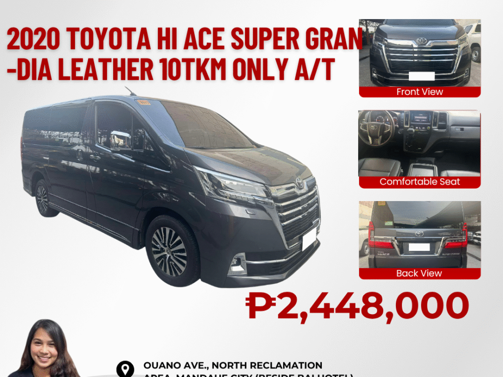 2020 TOYOTA HI ACE SUPERGRANDIA LEATHER 10TKM ONLY AUTOMATIC TRANSMISSION