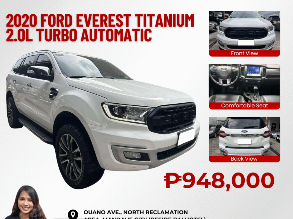 2020 FORD EVEREST TITANIUM 2.0L TURBO AUTOMATIC TRANSMISSION