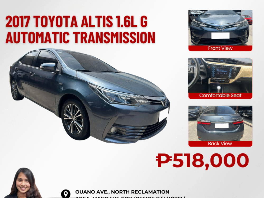 2017 TOYOTA ALTIS 1.6L G AUTOMATIC TRANSMISSION