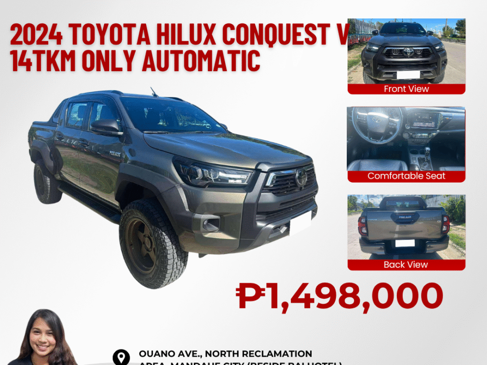 2024 TOYOTA HILUX CONQUEST V 14TKM ONLY AUTOMATIC TRANSMISSION