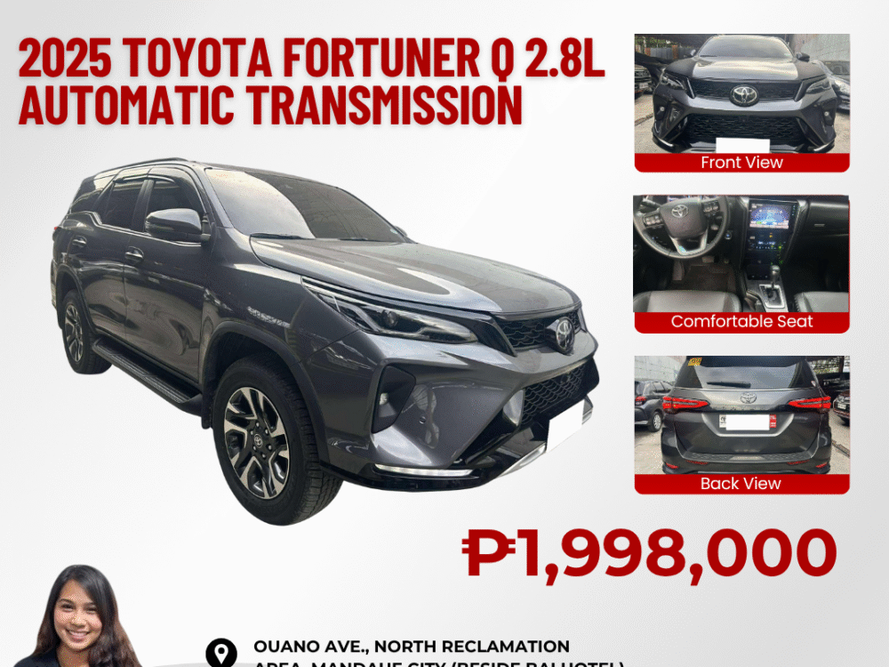 2025 TOYOTA FORTUNER 2.8L Q AUTOMATIC TRANSMISSION