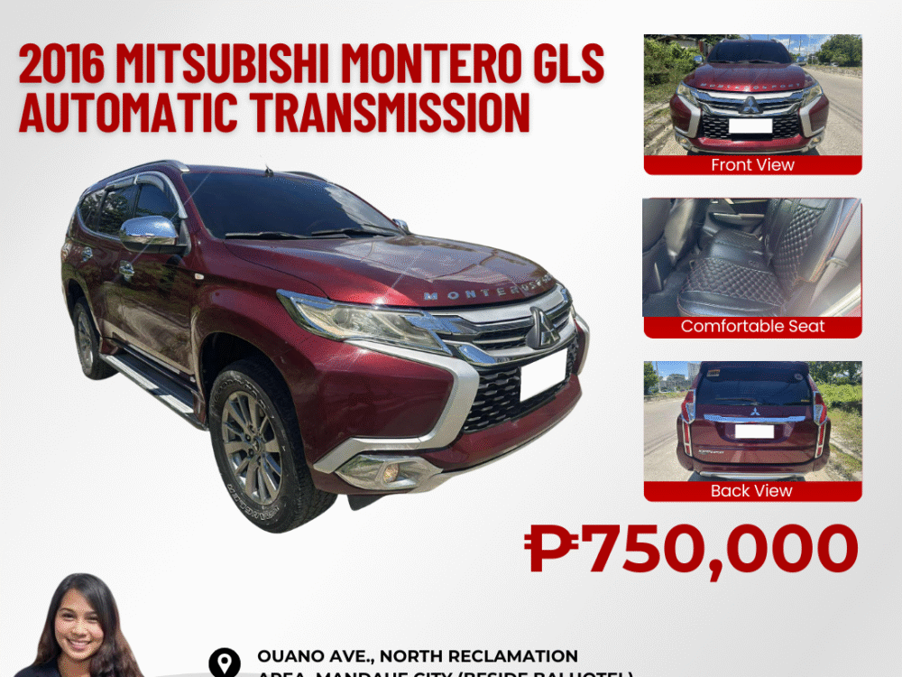 2016 MITSUBISHI MONTERO GLS AUTOMATIC TRANSMISSION