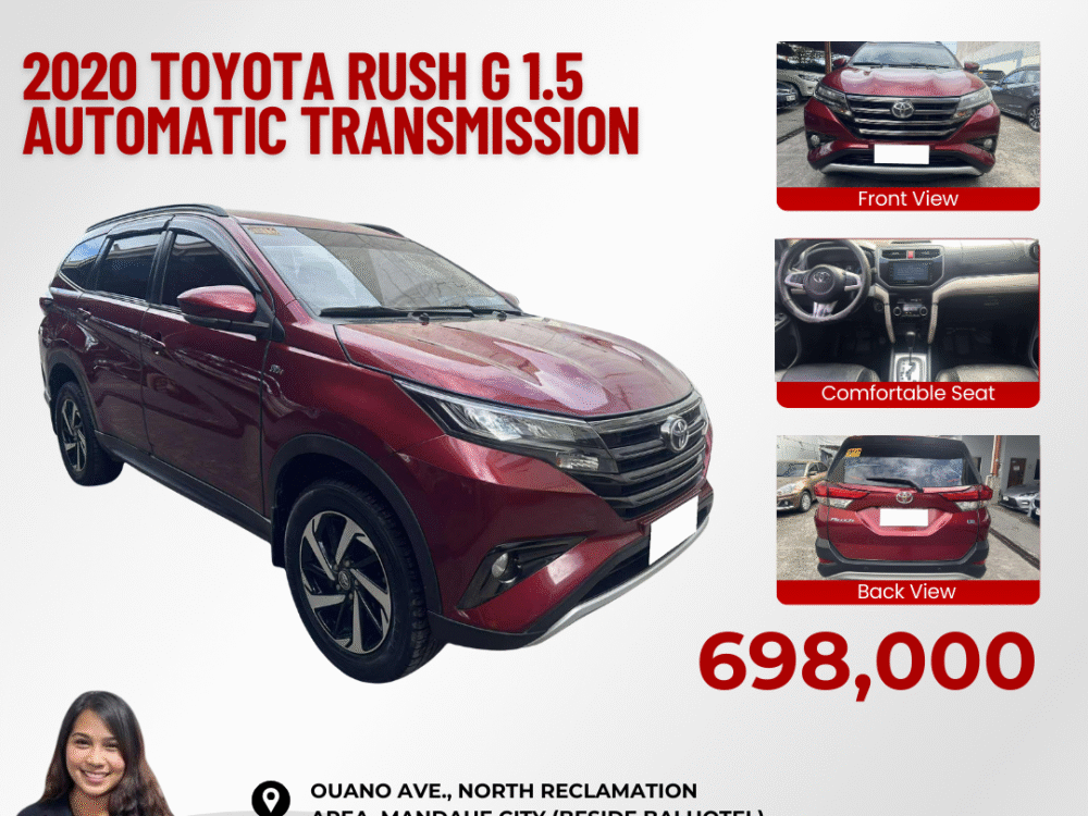 2020 TOYOTA RUSH G 1.5 AUTOMATIC TRANSMISSION