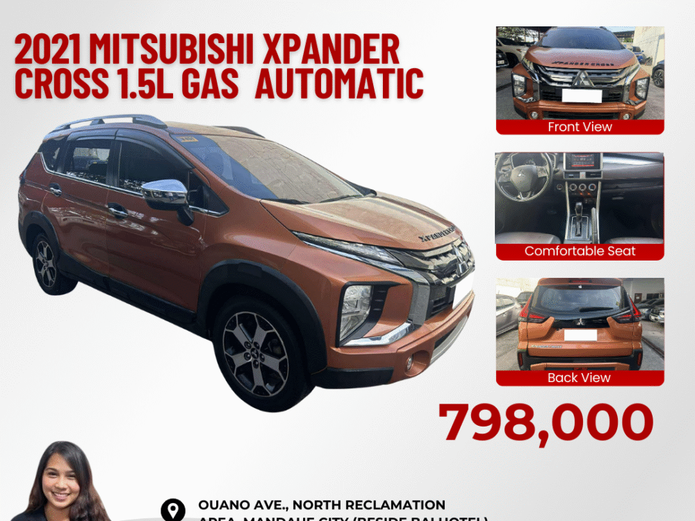 2021 MITSUBISHI XPANDER CROSS 1.5L GASOLINE AUTOMATIC TRANSMISSION