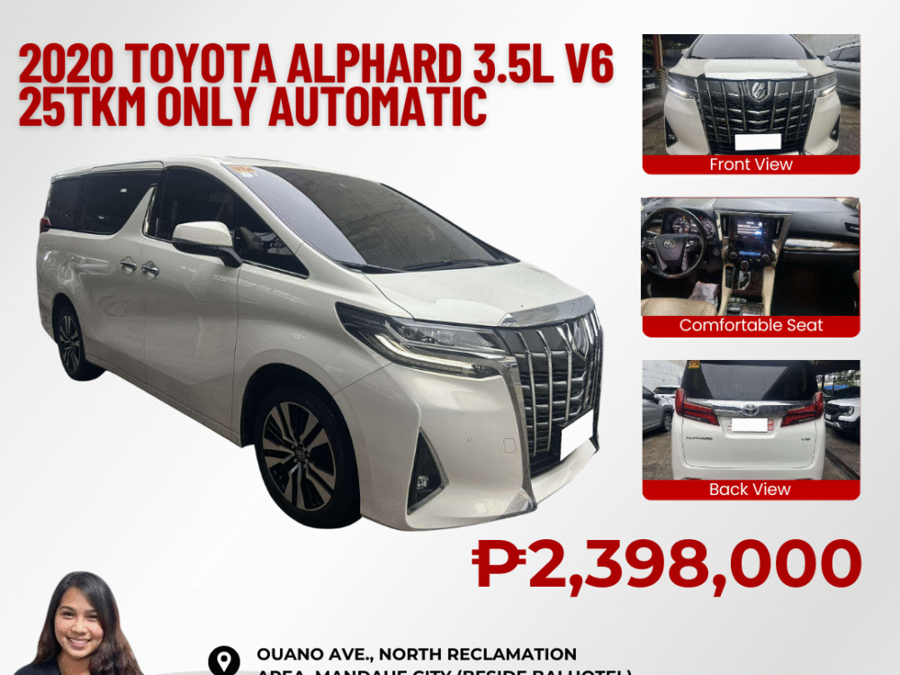 2020 TOYOTA ALPHARD 3.5L V6 25TKM ONLY AUTOMATIC TRANSMISSION