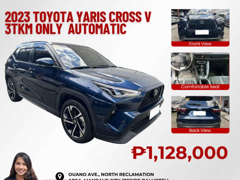 2023 TOYOTA YARIS CROSS V 3TKM ONLY AUTOMATIC TRANSMISSION