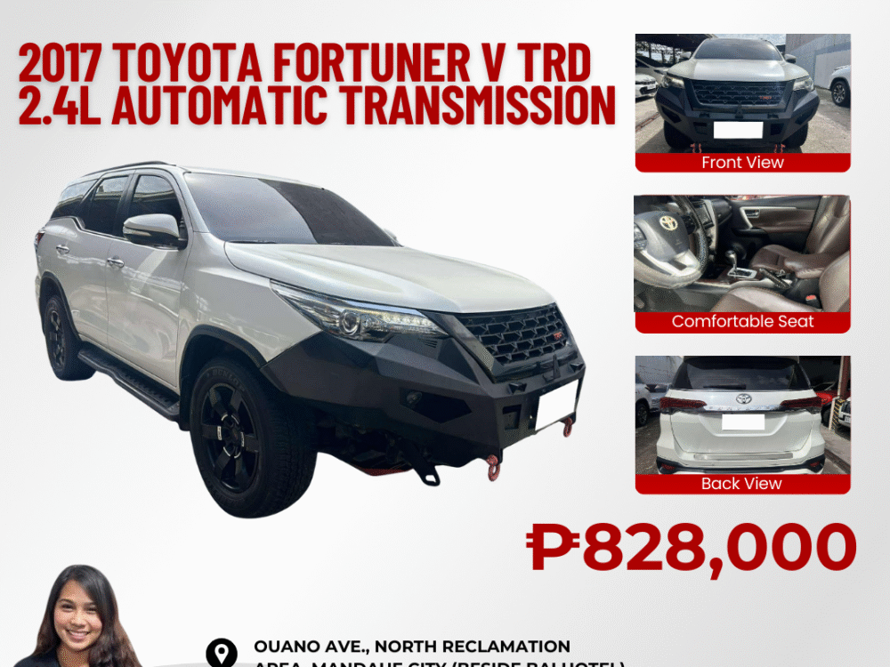 2017 TOYOTA FORTUNER 2.4L V TRD AUTOMATIC TRANSMISSION
