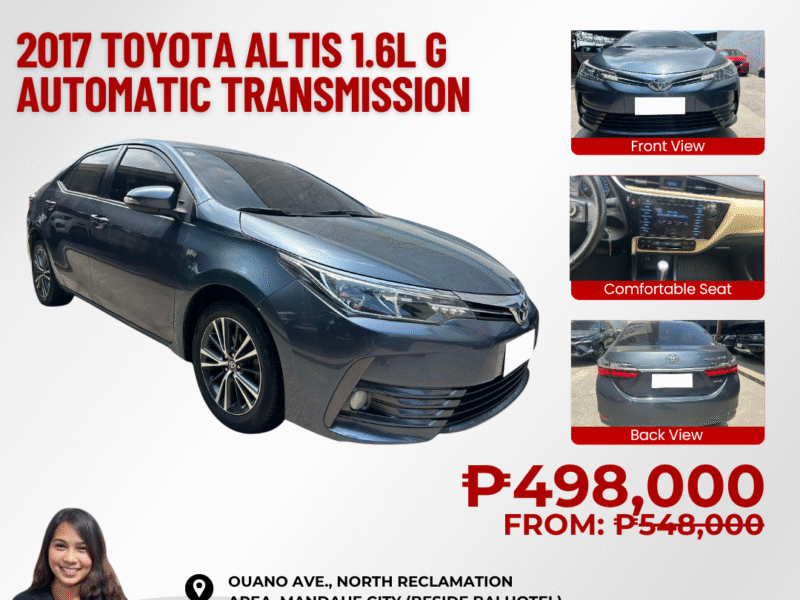 2017 TOYOTA ALTIS 1.6L G AUTOMATIC TRANSMISSION