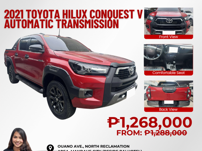 2021 TOYOTA HILUX CONQUEST V AUTOMATIC TRANSMISSION
