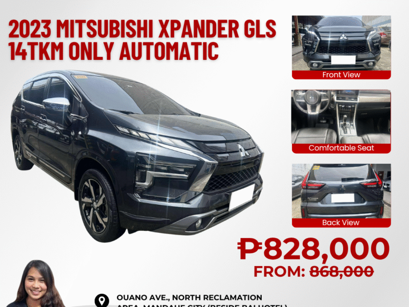 2023 MITSUBISHI XPANDER GLS 14TKM ONLY AUTOMATIC TRANSMISSION
