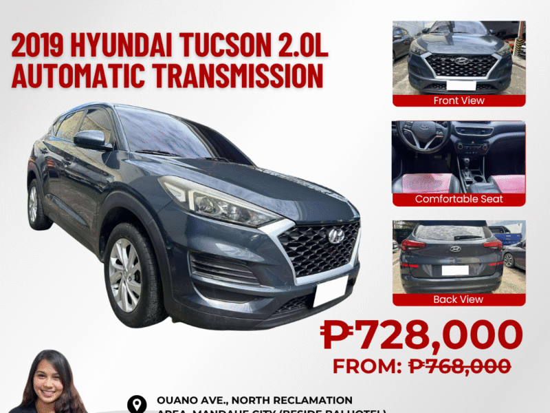 2019 HYUNDAI TUCSON 2.0L CRDI AUTOMATIC TRANSMISSION