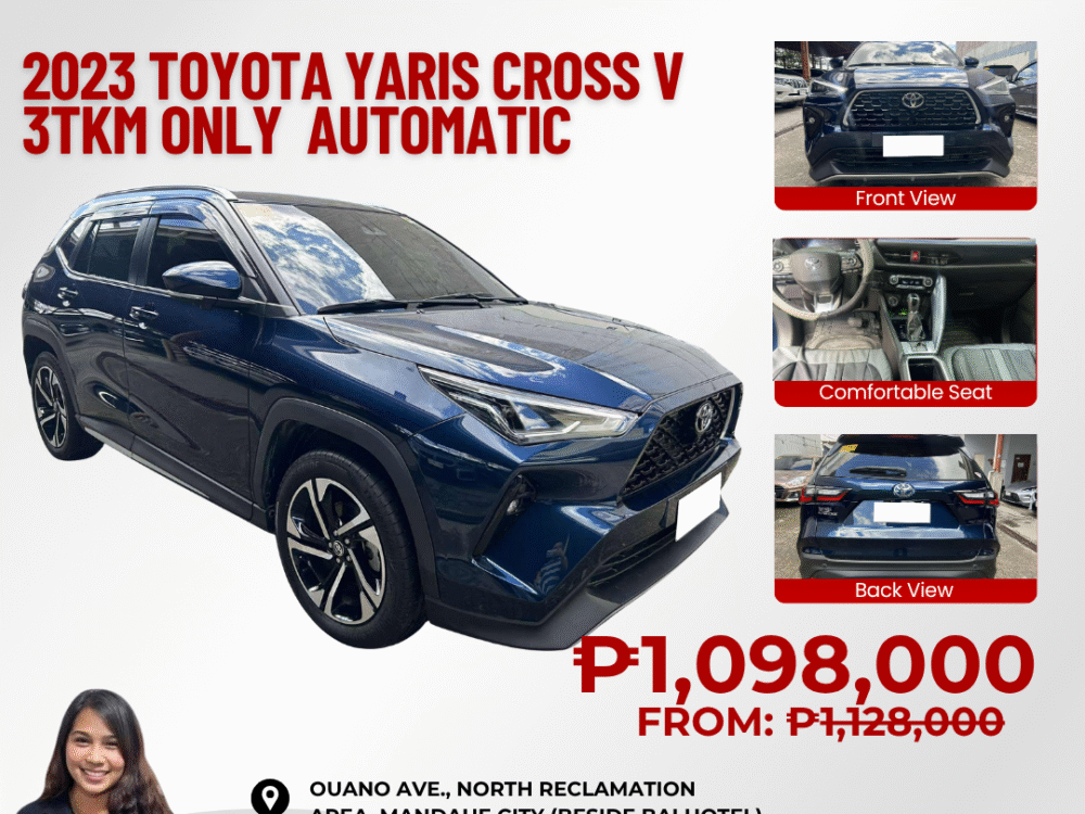 2023 TOYOTA YARIS CROSS V 3TKM ONLY AUTOMATIC TRANSMISSION