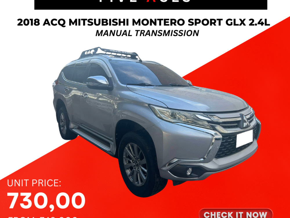 2018 ACQ MITSUBISHI MONTERO GLX MANUAL TRANSMISSION