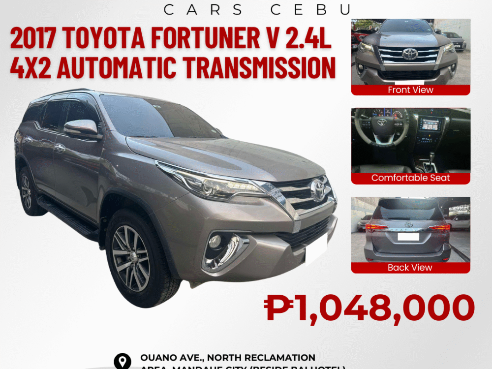 2017 TOYOTA FORTUNER V 2.4L 4x2 AUTOMATIC TRANSMISSION