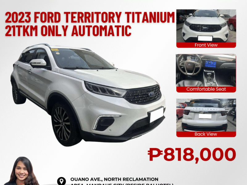 2023 FORD TERRITORY TITANIUM 21TKM ONLY AUTOMATIC TRANSMISSION