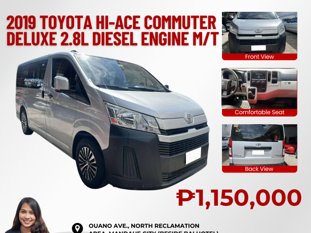 2019 TOYOTA HI ACE COMMUTER DELUXE 2.8L DIESEL ENGINE MANUAL TRANSMISSION