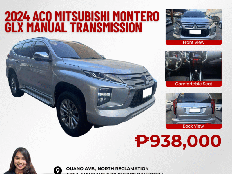 2024 ACQ MITSUBISHI MONTERO GLX MANUAL TRANSMISSION