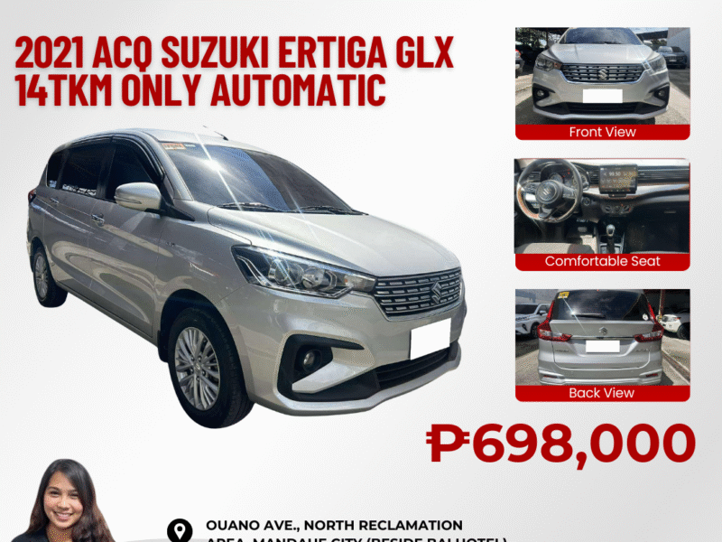 2021 ACQ SUZUKI ERTIGA GLX 14TKM ONLY AUTOMATIC TRANSMISSION