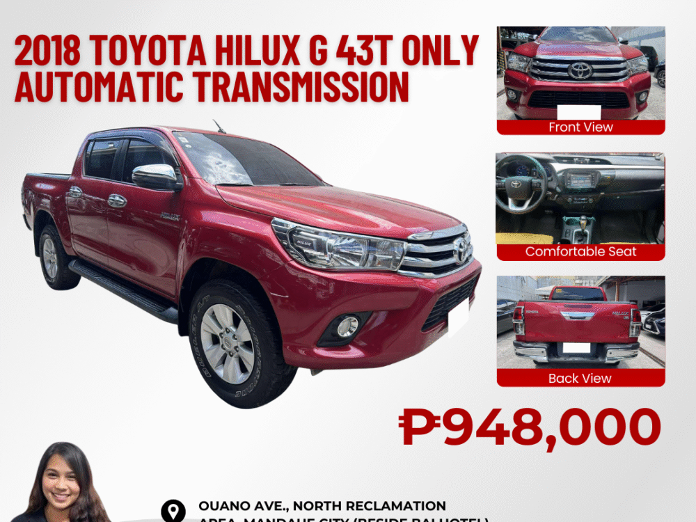 2018 TOYOTA HILUX G 43TKM ONLY AUTOMATIC TRANSMISSION