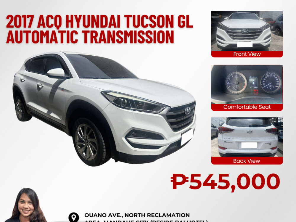 2017 ACQ HYUNDAI TUCSON GL AUTOMATIC TRANSMISSION