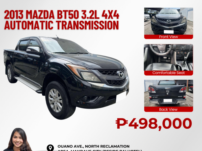 2013 MAZDA BT50 3.2L 4x4 AUTOMATIC TRANSMISSION