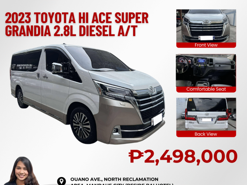 2023 TOYOTA HI ACE SUPER GRANDIA LEATHER 2.8L DIESEL AUTOMATIC TRANSMISSION