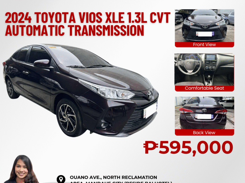 2024 TOYOTA VIOS XLE 1.3L CVT AUTOMATIC TRANSMISSION
