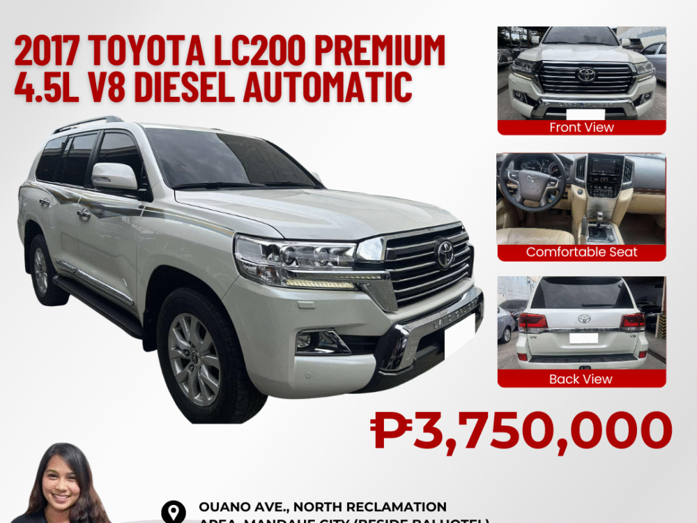 2017 TOYOTA LC200 PREMIUM 4.5L V8 DIESEL AUTOMATIC TRANSMISSION