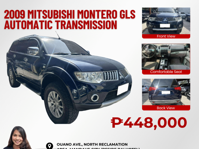 2009 MITSUBISHI MONTERO GLS AUTOMATIC TRANSMISSION