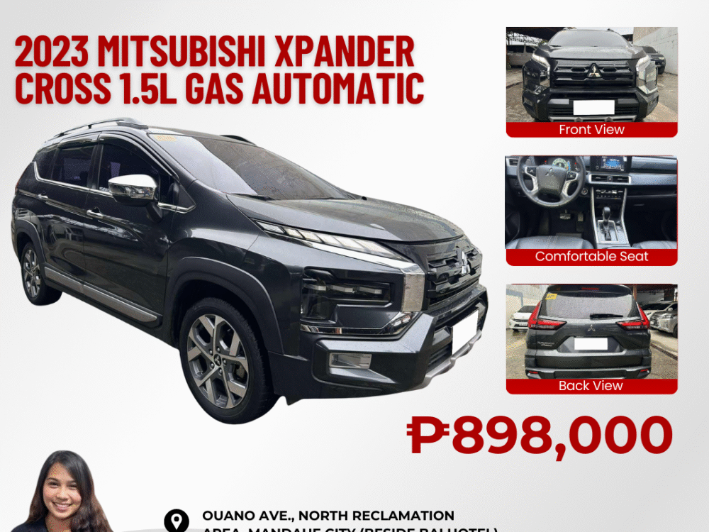 2023 MITSUBISHI XPANDER CROSS 1.5L GASOLINE AUTOMATIC TRANSMISSION