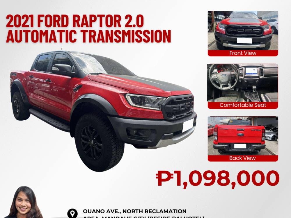 2021 FORD RAPTOR AUTOMATIC TRANSMISSION