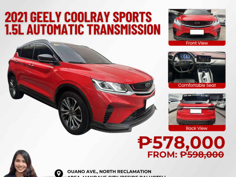 2021 GEELY COOLRAY 1.5L SPORTS AUTOMATIC TRANSMISSION
