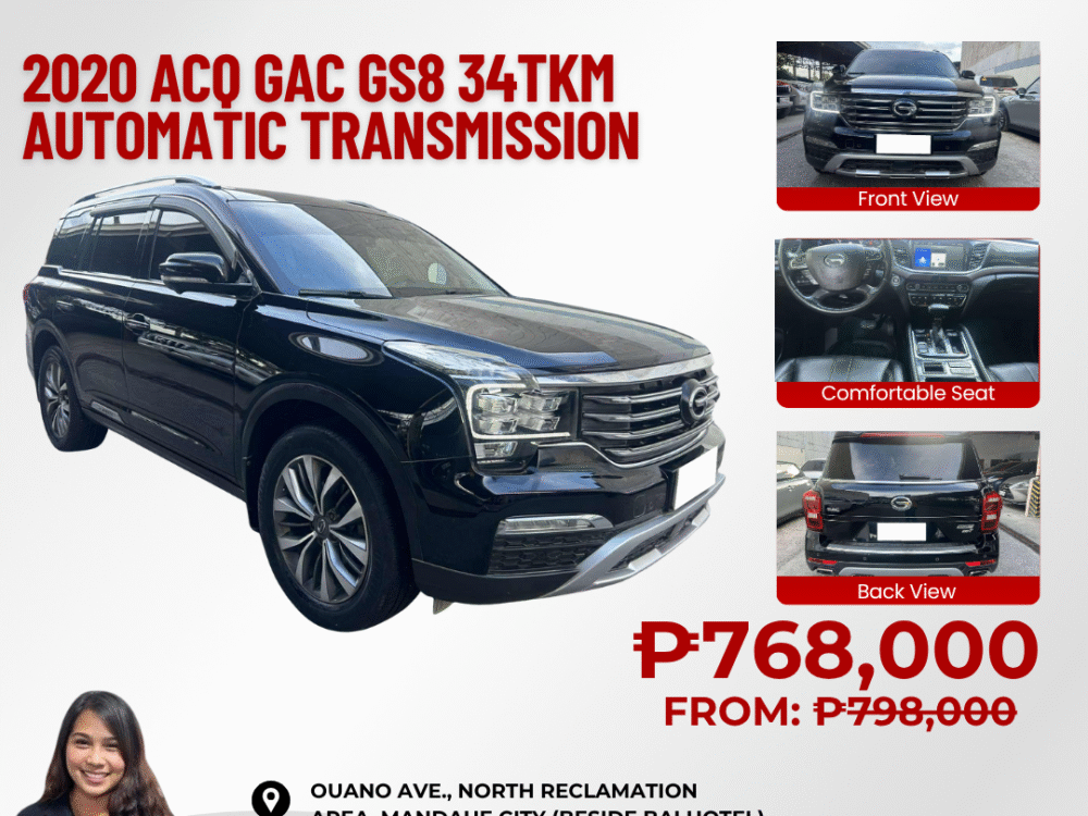 2020 ACQ GAC GS8 34TKM AUTOMATIC TRANSMISSION