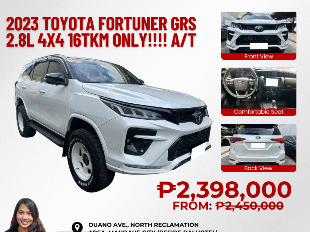 2023 TOYOTA FORTUNER GRS 2.8L 4x4 16TKM ONLY!!!! AUTOMATIC TRANSMISSION