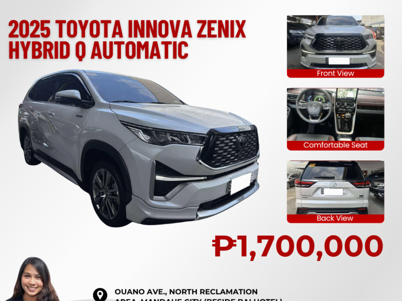 2025 TOYOTA INNOVA ZENIX HYBRID Q AUTOMATIC TRANSMISSION