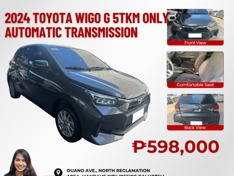 2024 TOYOTA WIGO G 5TKM ONLY AUTOMATIC TRANSMISSION
