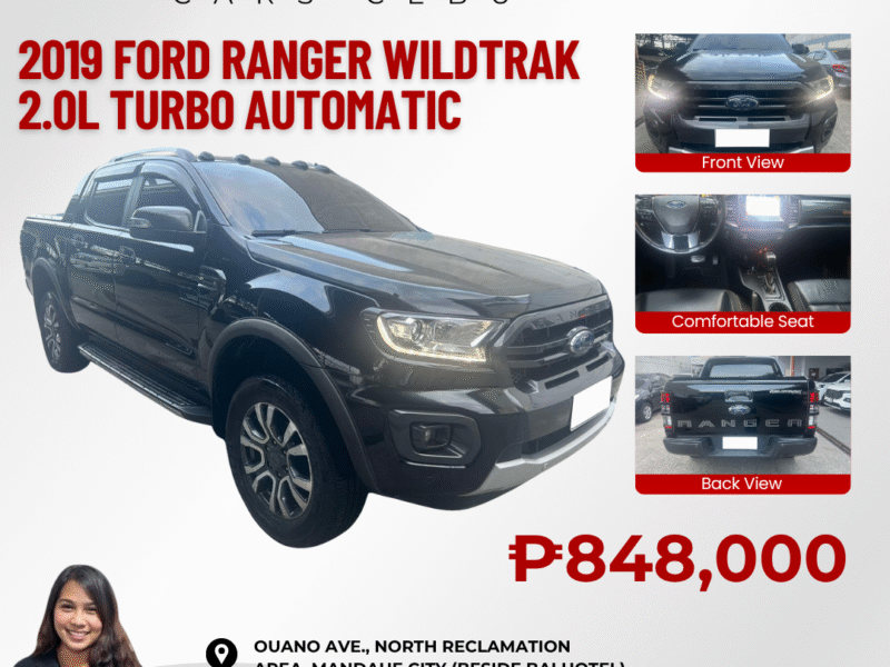 2019 FORD RANGER WILDTRAK 2.0L TURBO AUTOMATIC TRANSMISSION