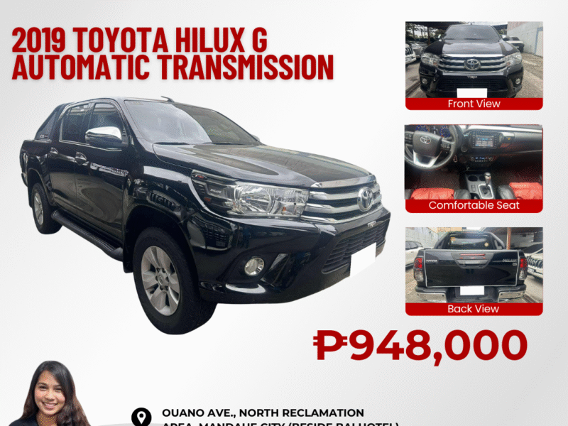 2019 TOYOTA HILUX G AUTOMATIC TRANSMISSION