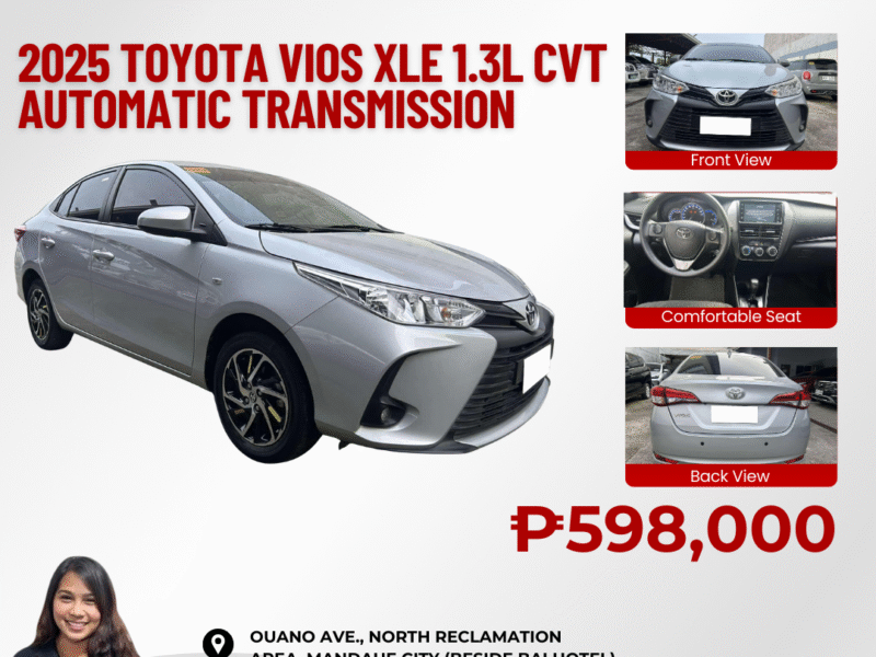 2025 TOYOTA VIOS XLE 1.3L CVT AUTOMATIC TRANSMISSION