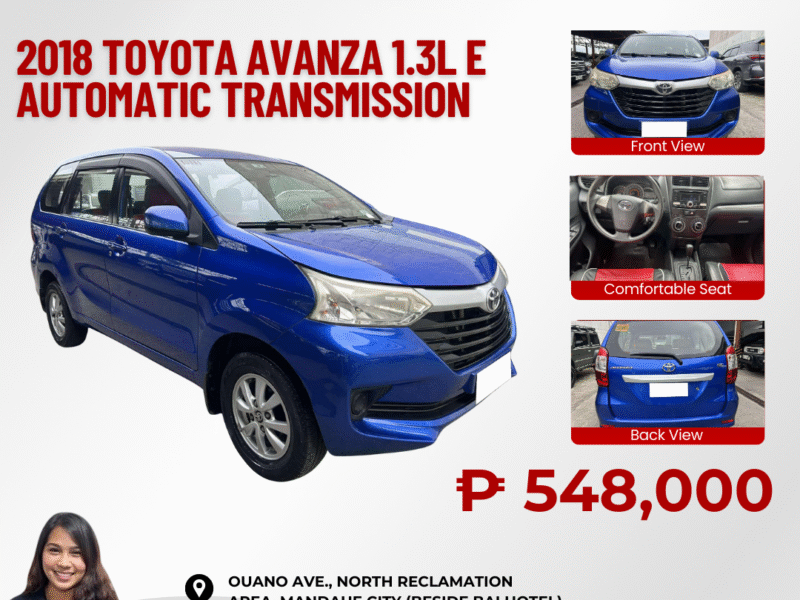 2018 TOYOTA AVANZA 1.3L E AUTOMATIC TRANSMISSION
