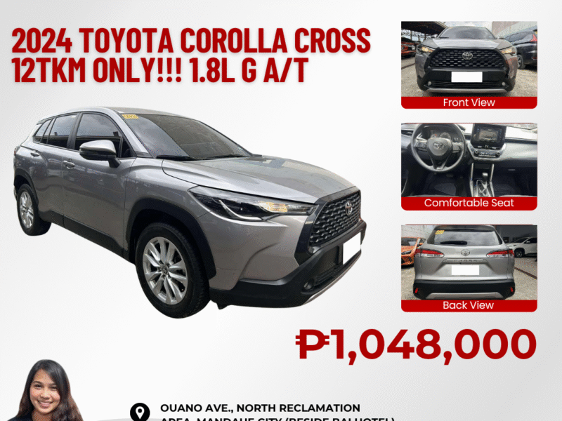 2024 TOYOTA COROLLA CROSS 12TKM ONLY!!! 1.8L G AUTOMATIC TRANSMISSION
