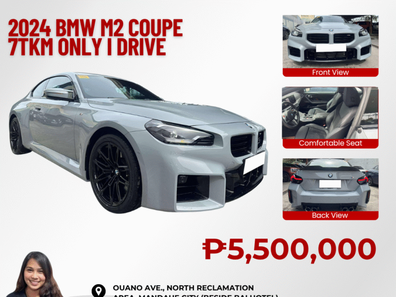 2024 BMW M2 Coupe 7TKM ONLY I DRIVE AUTOMATIC TRANSMISSION