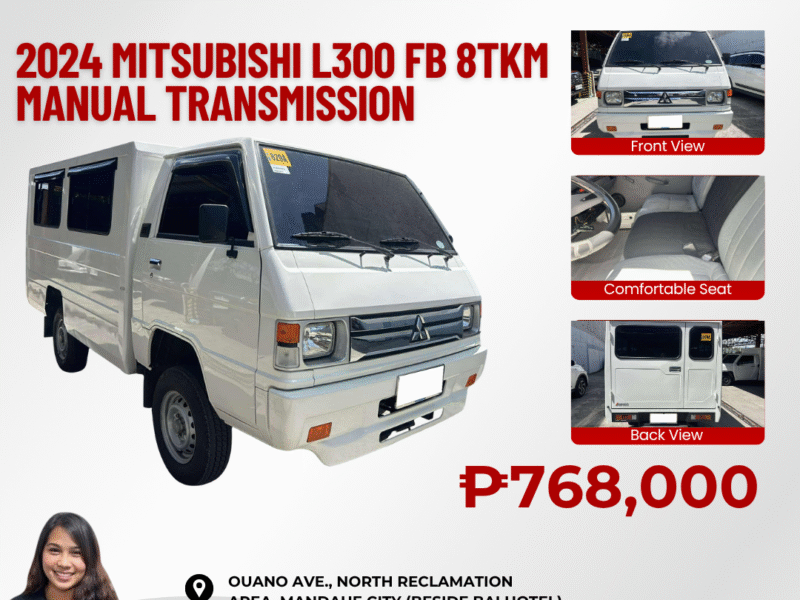 2024 MITSUBISHI L300 Fb 8TKM ONLY!!!! MANUAL TRANSMISSION